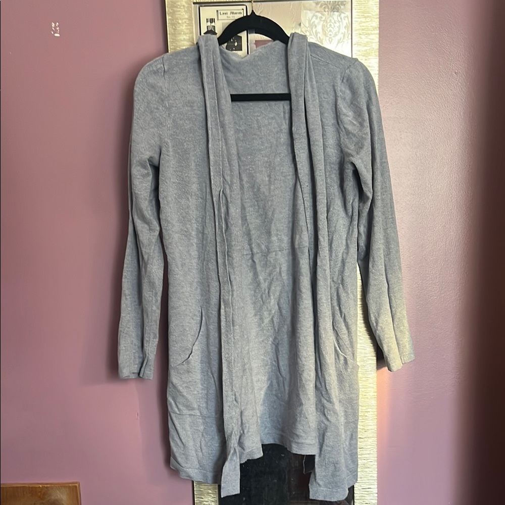 Cozy light blue Open Front Cardigan